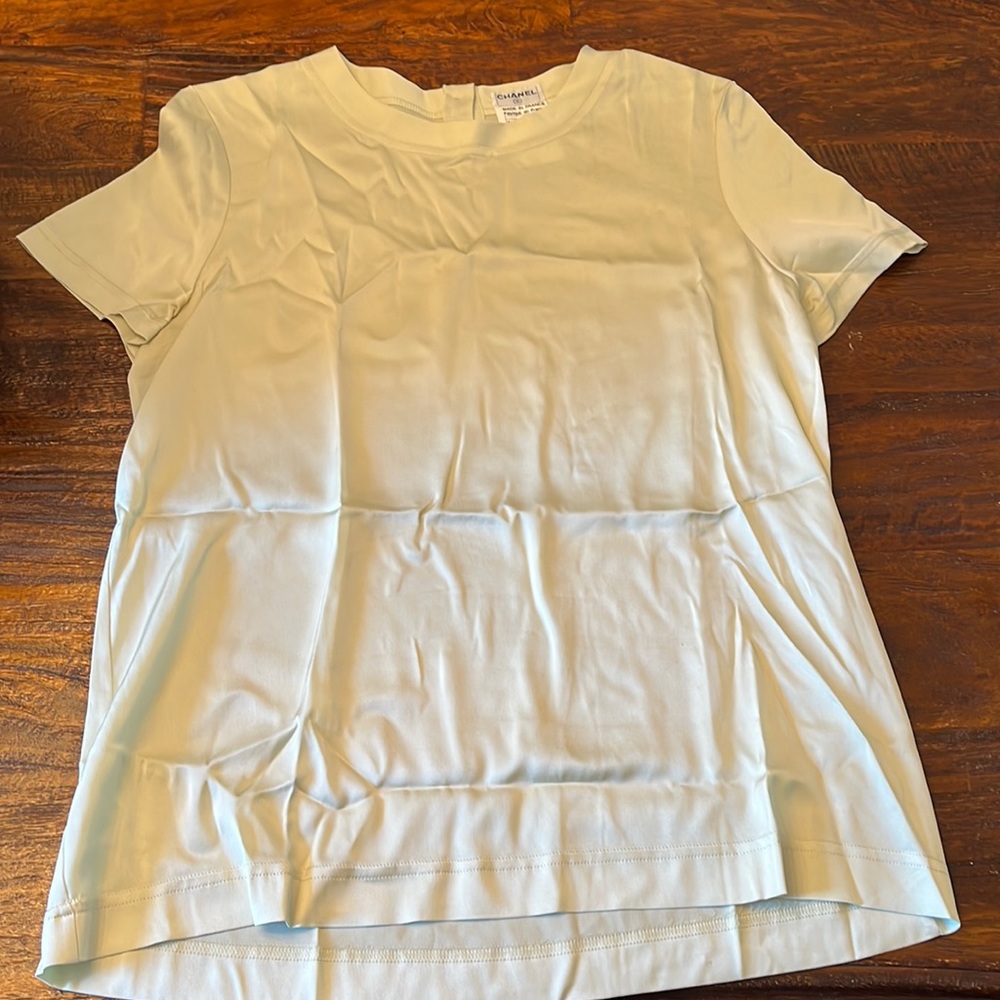 Pale green Authentic Chanel Blouse